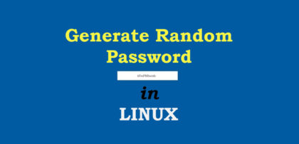 easy random password generator