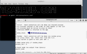Не работает proxychains в kali linux