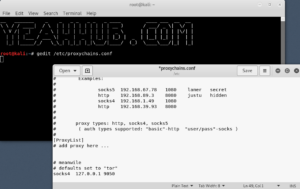 kali linux how to use proxychains